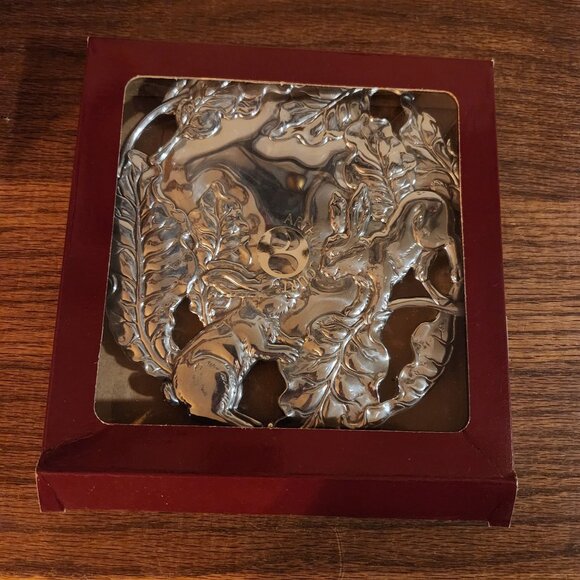 Arthur Court Designs Bunny Aluminum Trivet Year 2000 Decorative & Functional Lea - Picture 4 of 6